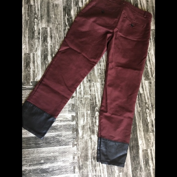 Banana Republic Burgundy Cotton Khakis - Picture 3 of 7